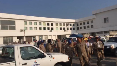 Trabajan empleados de Comapa sin medidas de protección contra Covid-19