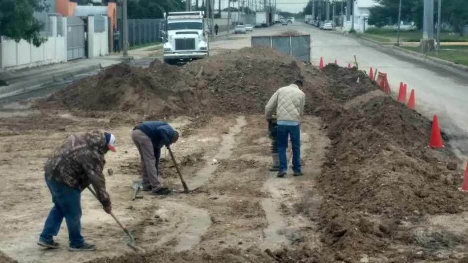 Concluye COMAPA rehabilitación de colector en Parque Industrial del Norte