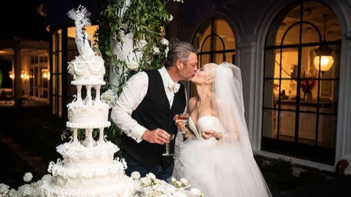 Gwen Stefani se casa y comparte fotos de la boda con Blake Shelton
