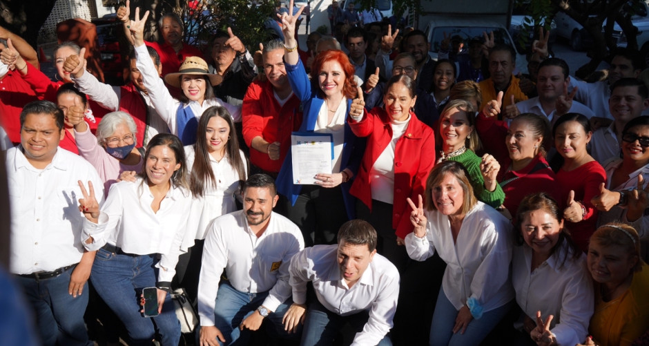 Solicita su registro Imelda Sanmiguel como candidata de la coalición