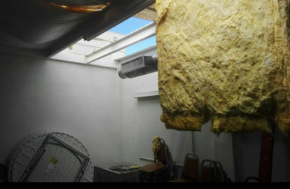 Tormenta desprende techo de iglesia