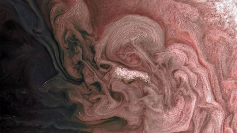 Captan tormenta de nubes brillantes en Júpiter