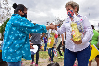 DIF Reynosa entrega canasta básica a familias de la Colonia Nuevo México-Itavu