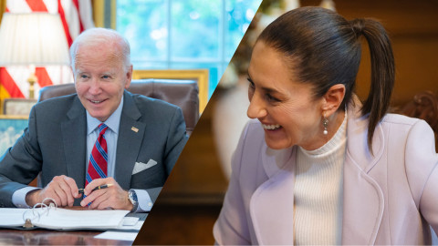 Biden y Sheinbaum sostienen primer llamada; hablan de cooperación bilateral