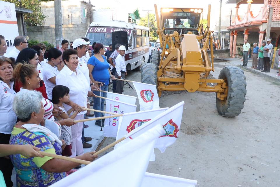 Continuán trabajos de pavimentación en Tampico