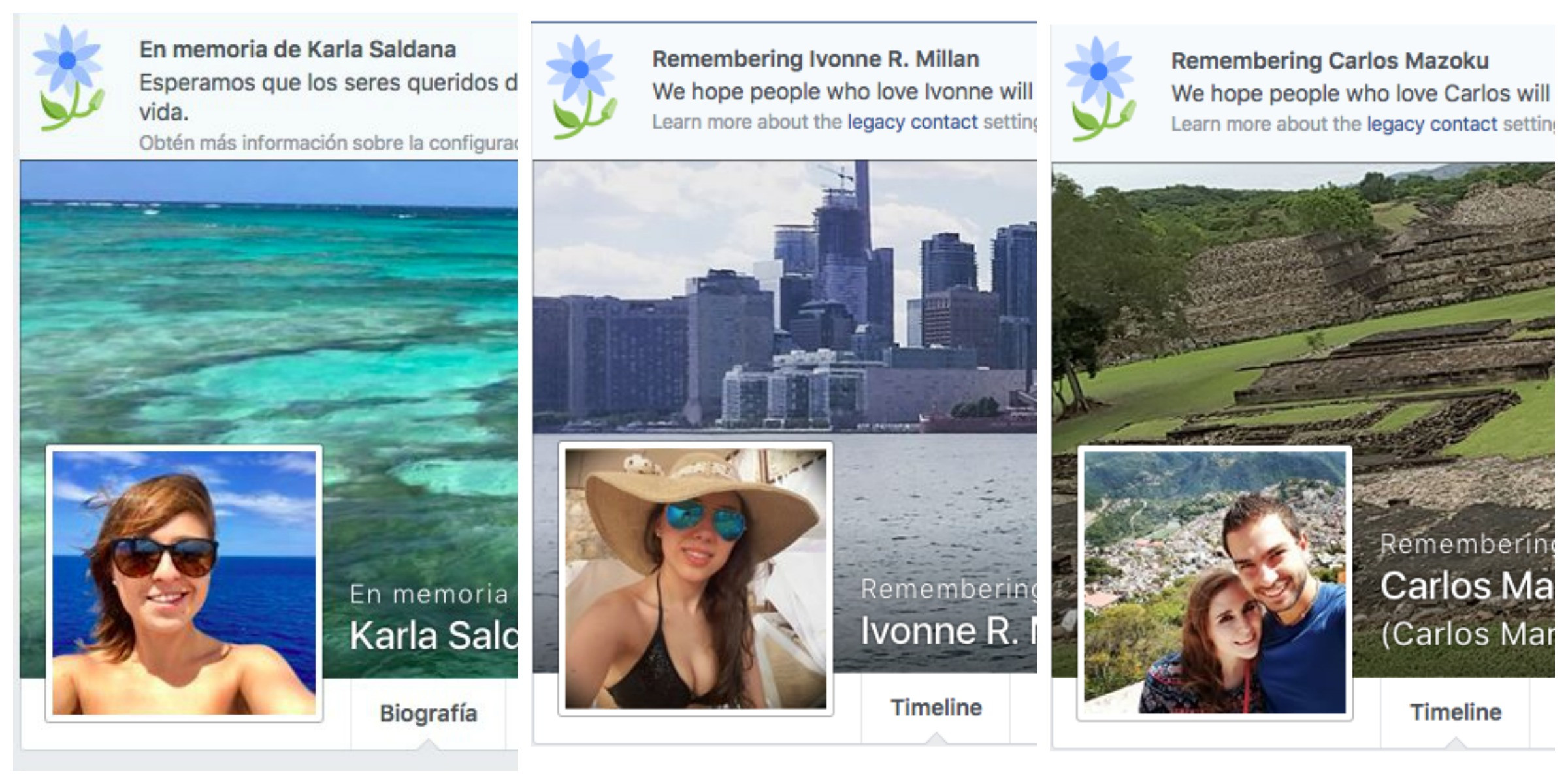 Facebook rinde homenaje a victimas de choque en Reforma