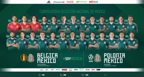 Osorio da a conocer convocados al Tricolor