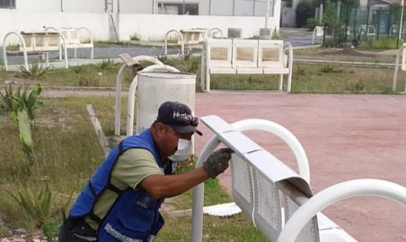 Desarrolla Municipio labores de mantenimiento de áreas verdes
