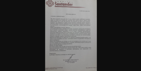 "Pachín" no va al debate por cuestiones de salud