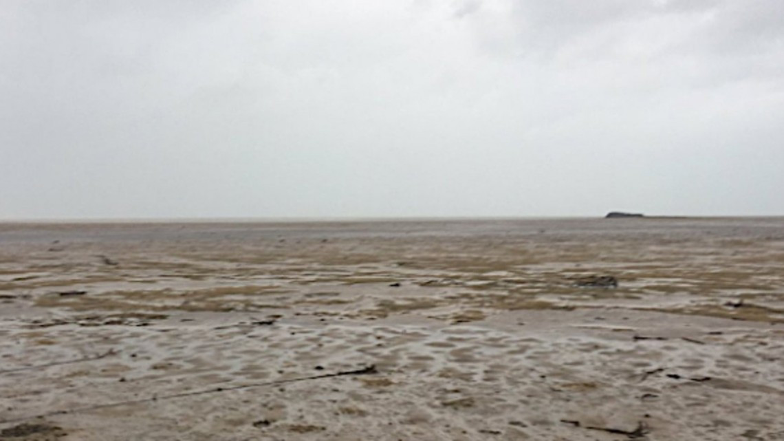 El mar se fue con la llegada de Irma