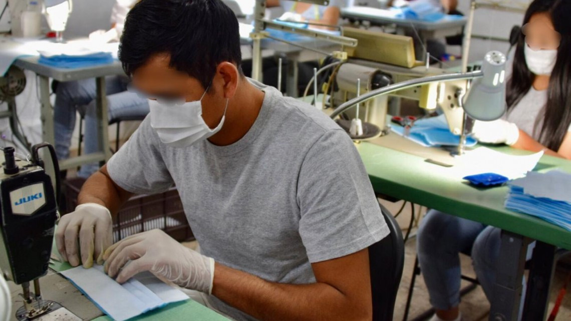 Inicia CEDES Victoria con elaboración de cubrebocas