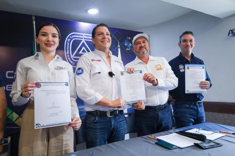 Luis “Cachorro” Cantú y la CANACO firman acuerdo de fortalecimiento económico