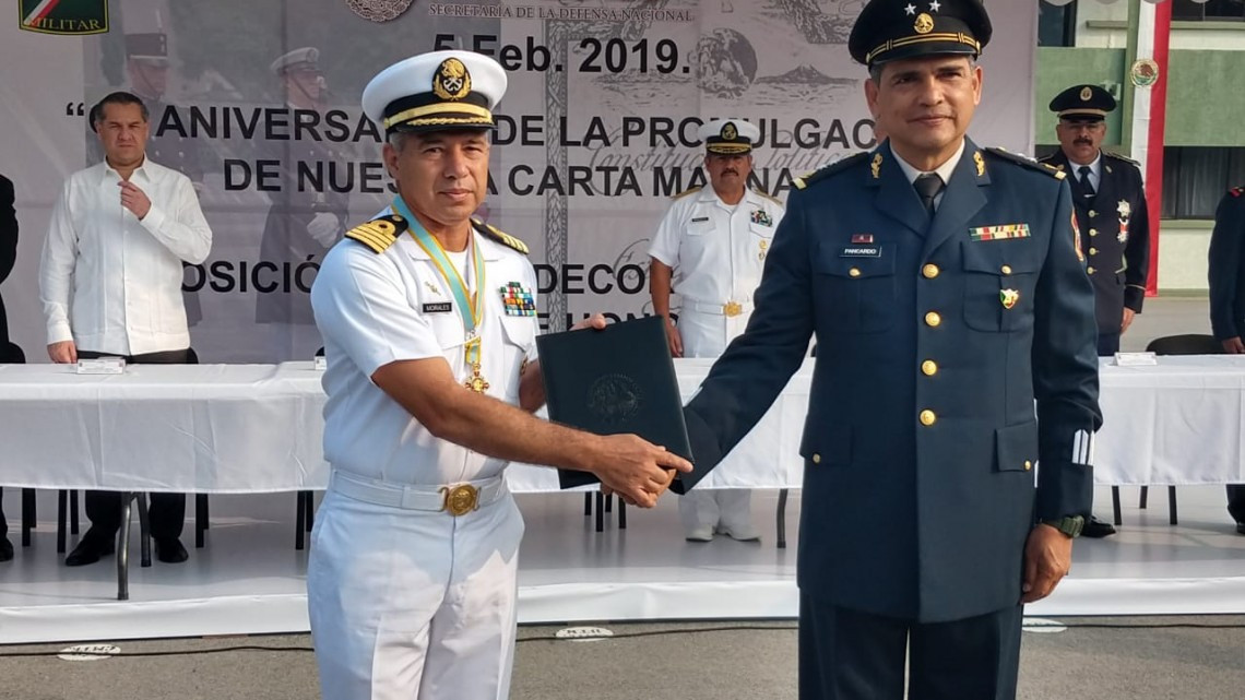 Conmemora Sedena el 102 aniversario de la Constitución Política