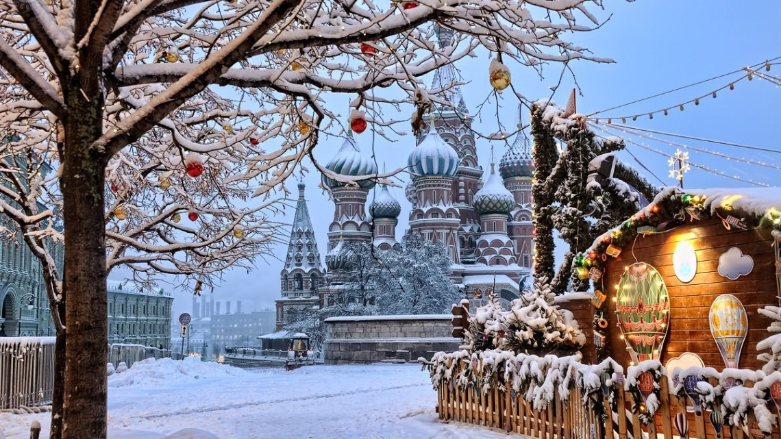 Moscú bajo la nieve es como un cuento de hadas 
