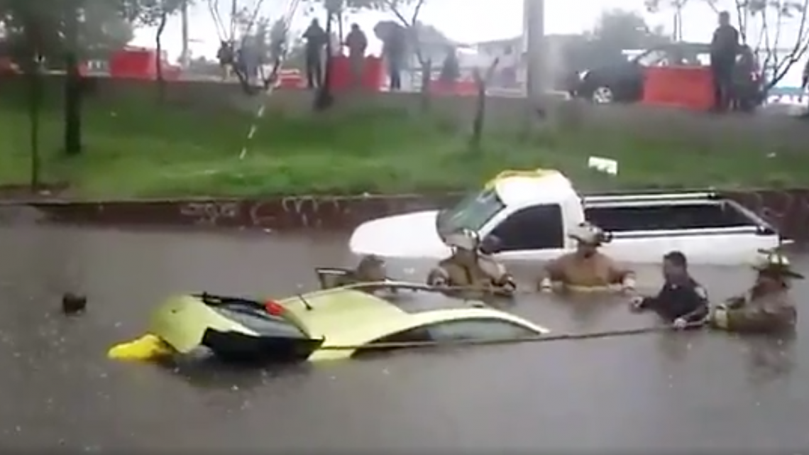 Lluvias afectan el sur de la Ciudad de México
