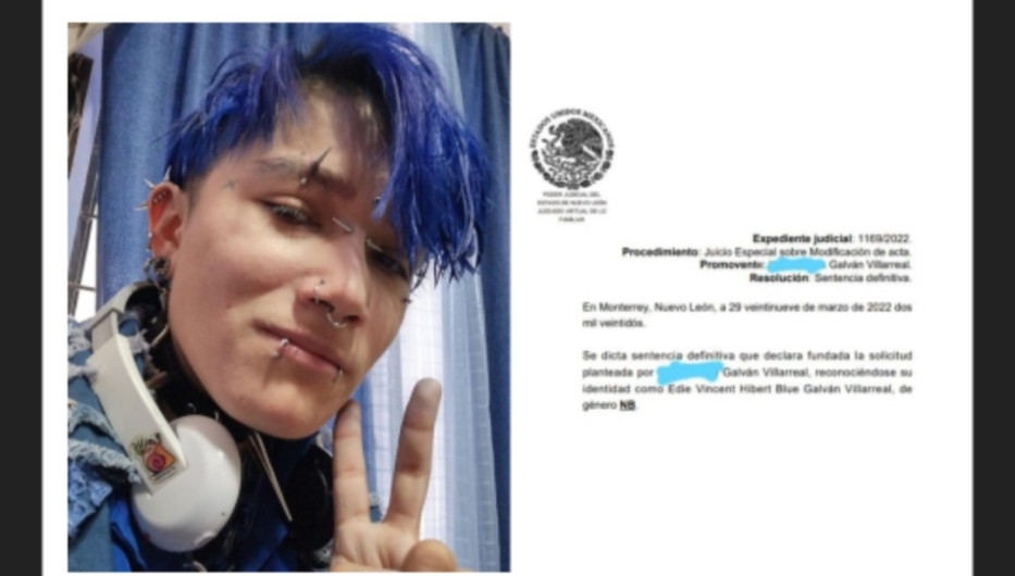 Nuevo León emitió la primera acta de nacimiento no binario