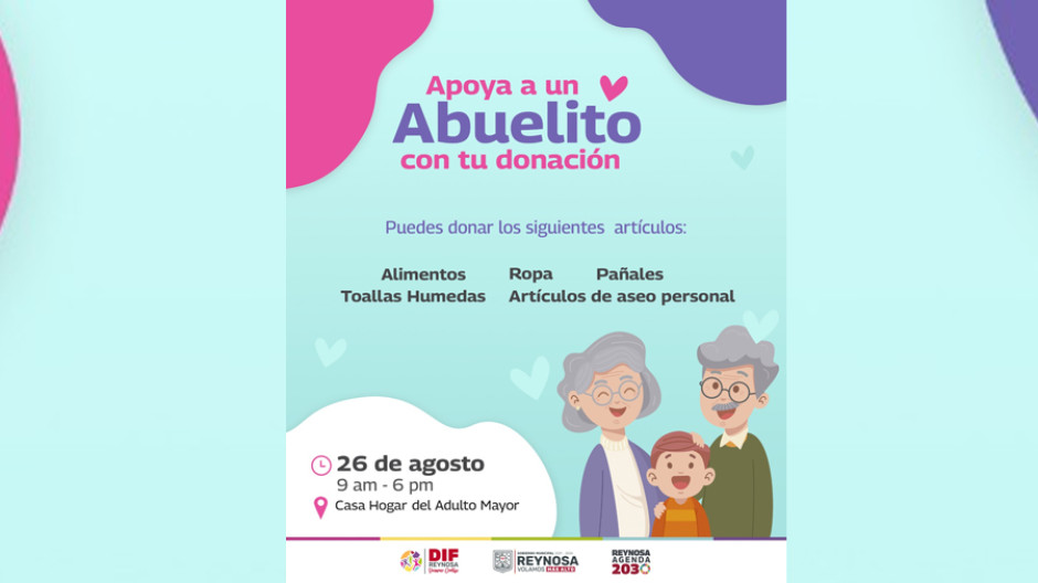 Llama DIF Reynosa a Festejar con Abuelitos de Casa Hogar