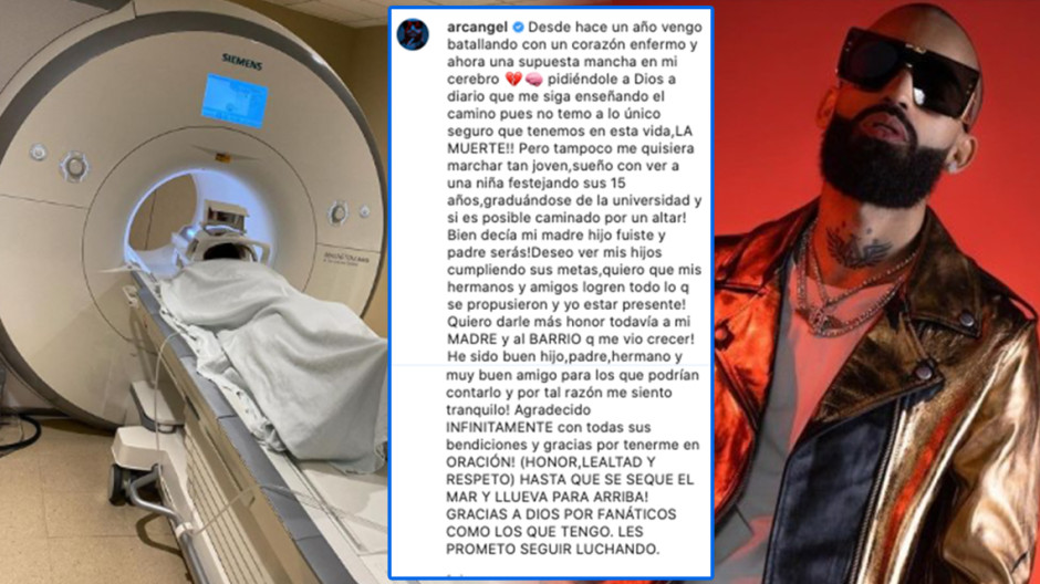 Hospitalizan de emergencia al reguetonero Arcángel