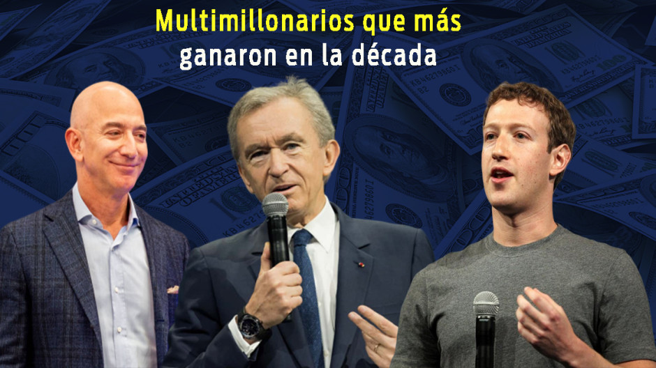Estos son los multimillonarios que ganaron mas en la década