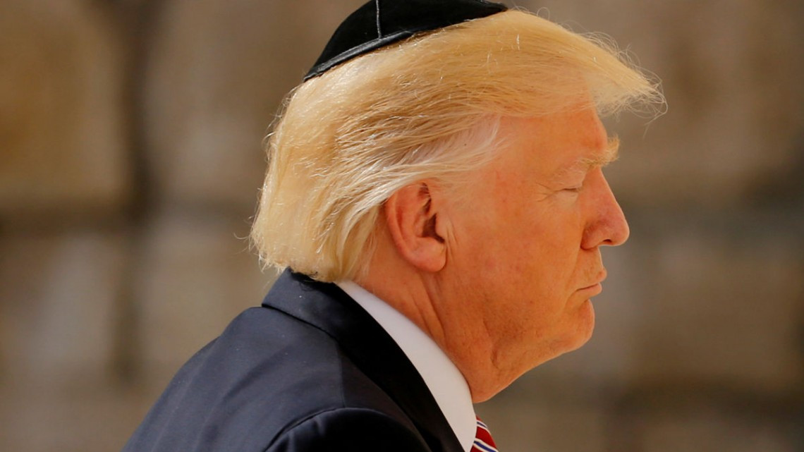 Trump visita el Muro de las Lamentaciones 