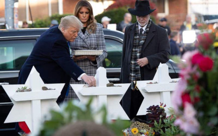 Trump visita la sinagoga de Pittsburgh