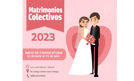 Realiza DIF Reynosa Campaña de Matrimonios Colectivos 2023