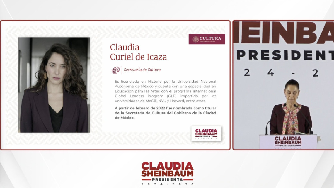Claudia Sheinbaum presenta a sus secretarios de Cultura, Turismo y Trabajo