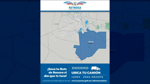 Lunes de recolección de basura para el Sector Oriente