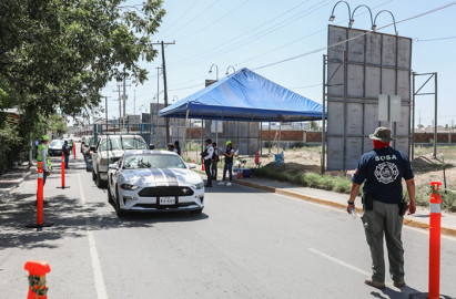 Seguirán filtro sanitarios cerca de los Puentes 1 y 2