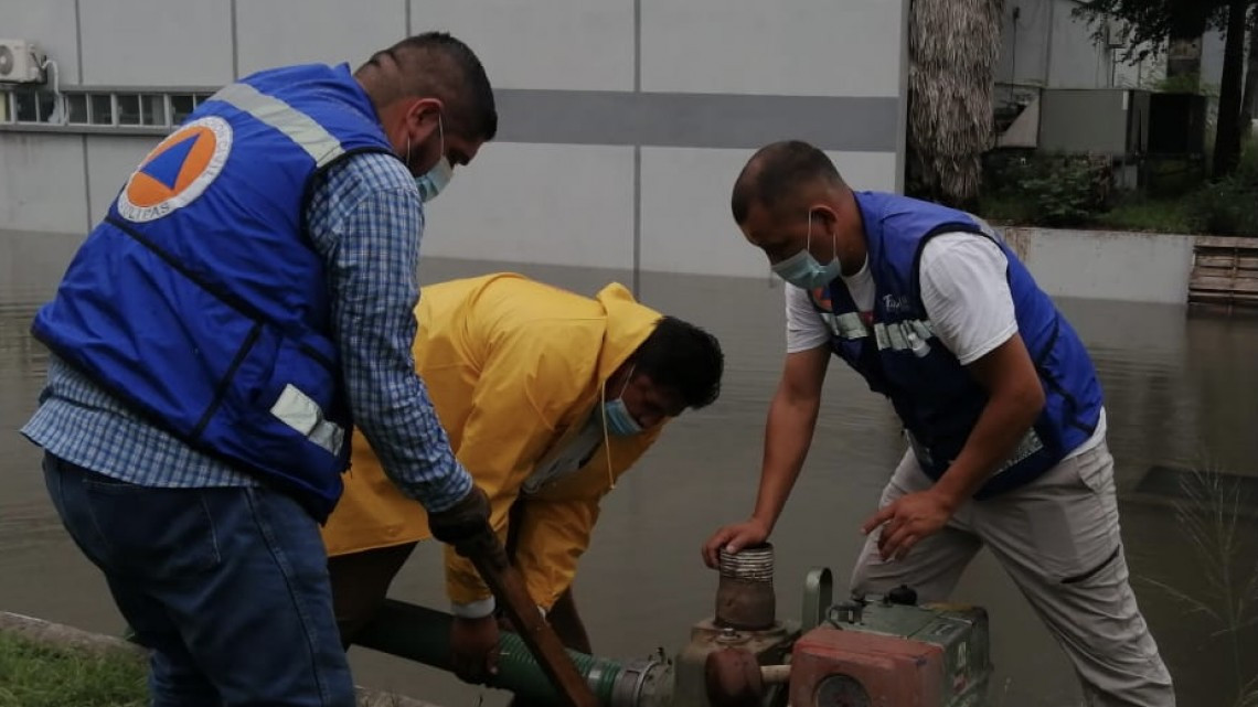 Continúan esfuerzos para apoyar a sectores afectados por lluvias en Tamaulipas