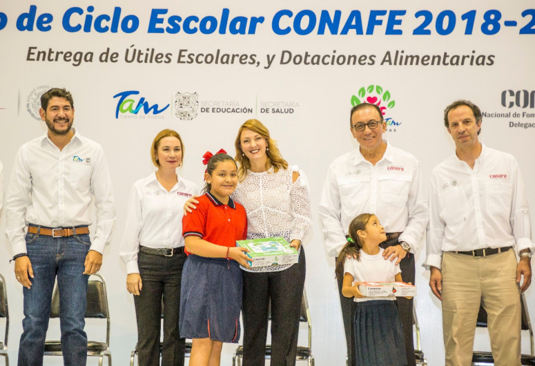 En arranque del ciclo escolar del CONAFE, DIF Tamaulipas entrega útiles escolares