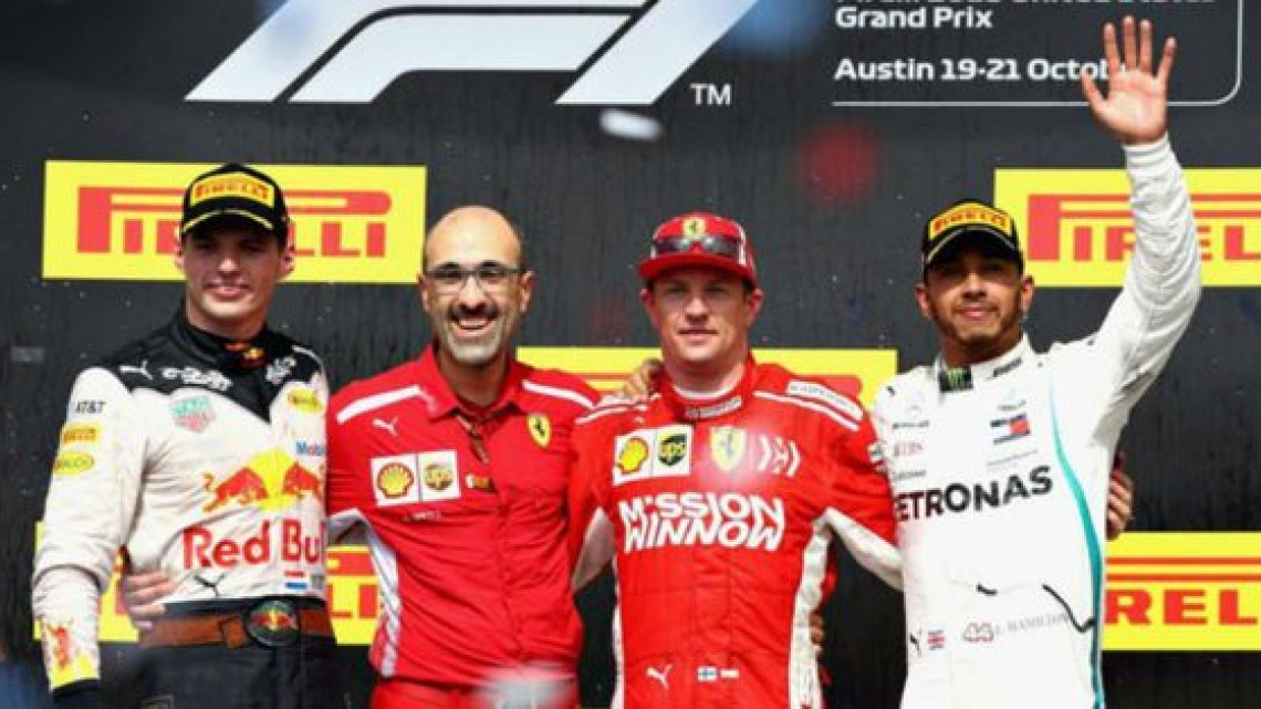 Kimi Raikkonen se lleva el GP de EU, Checo Pérez termina en décima posición