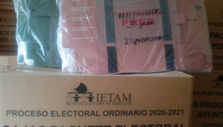Llegó el material electoral para ayuntamiento y diputados locales en Matamoros