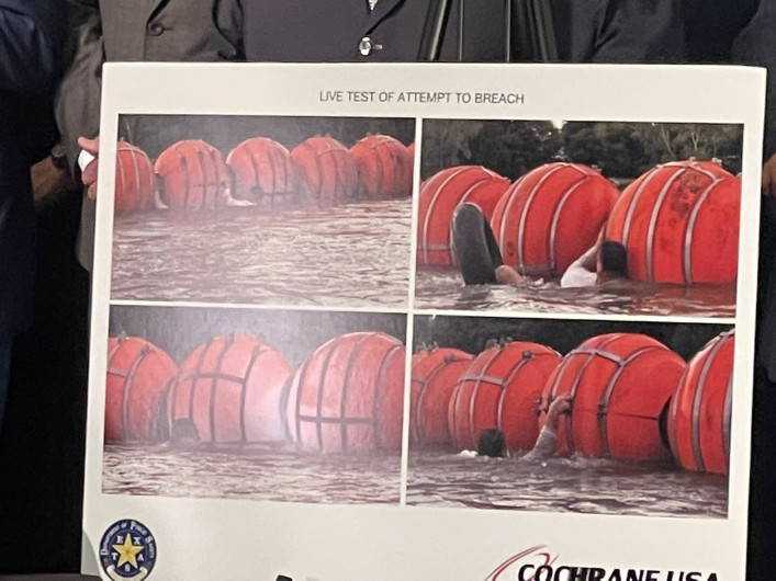 Abbott promulga nueve paquete de leyes de seguridad fronteriza, construirán muro acuático 