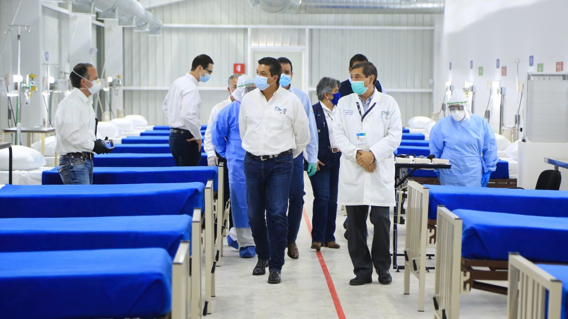 Entrega Gobernador el primer Hospital Temporal COVID-  19