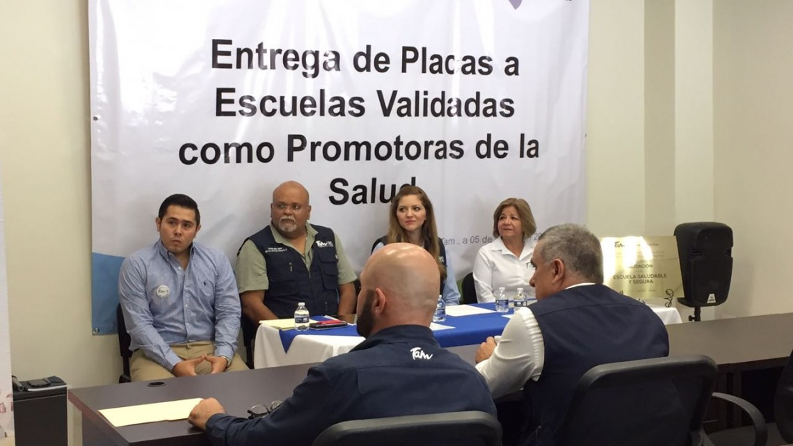 Sector Salud certifica a escuelas de Matamoros