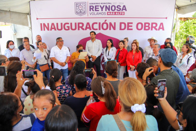 Inauguró Alcalde Carlos Peña Ortiz Nueva pavimentación hidráulica 