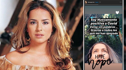 Danna García da positivo por tercera vez al coronavirus