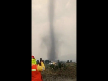 Así se vivió el doble tornado en Tlaxcala