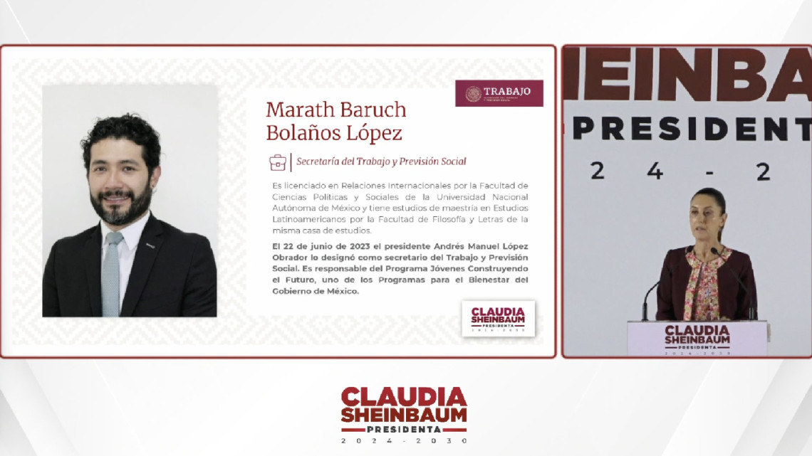 Claudia Sheinbaum presenta a sus secretarios de Cultura, Turismo y Trabajo