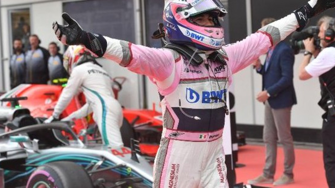 Sergio Pérez se lleva el tercer lugar en el podio de Azerbaiyán