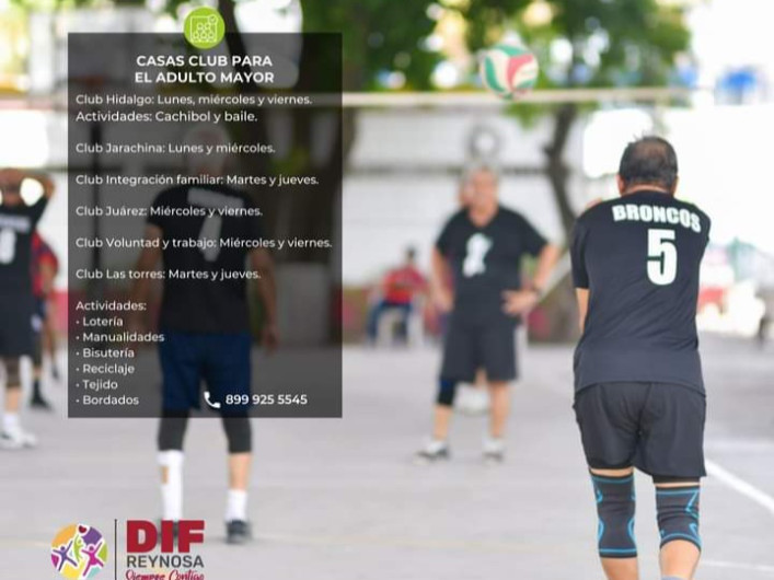 Invita DIF Reynosa a las personas adultas mayores a participar en actividades de las Casas Club