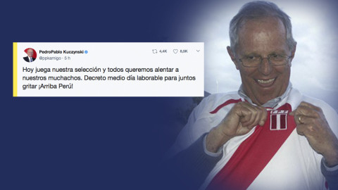 Presidente de Perú da medio día libre para ver a la selección