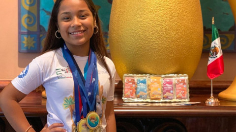 Karla Michel obtiene medalla dorada en Abu Dhabi