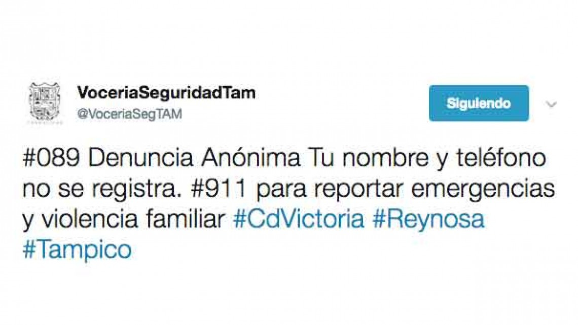 Difunden número de denuncia anónima