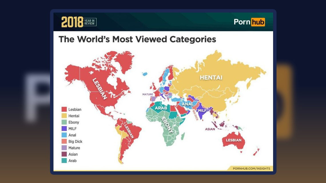 Esto es lo más buscado en Pornhub en 2018