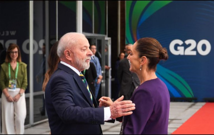 Sheinbaum llega a cumbre del G20 en Brasil; la recibe Lula da Silva