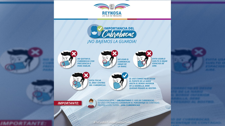 Sigue vigente uso de cubrebocas y sana distancia