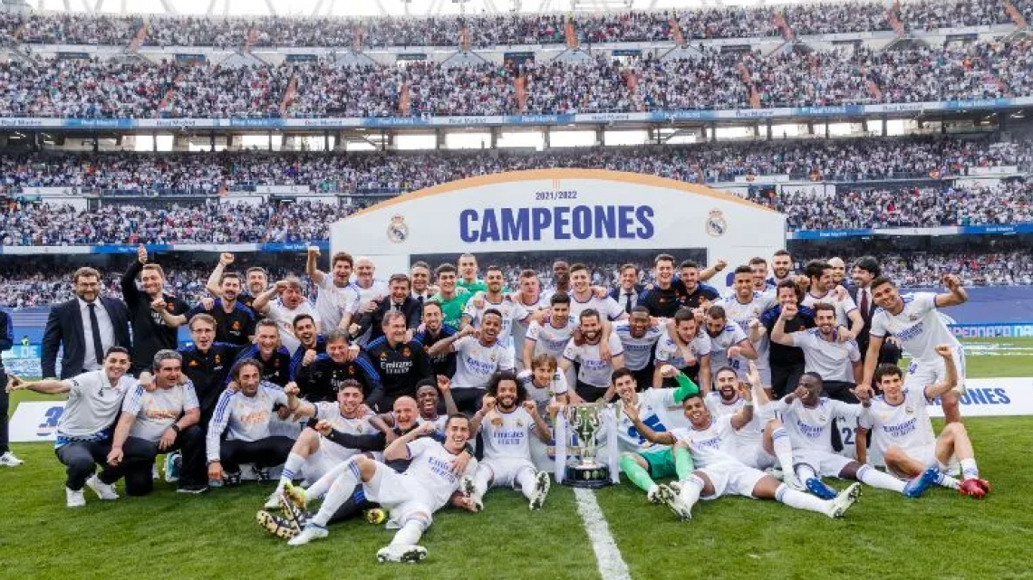 Así festejó el Real Madrid su título 35 de LaLiga