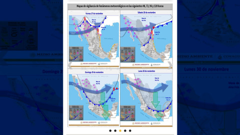 Arribará frente frío número 17 a la región